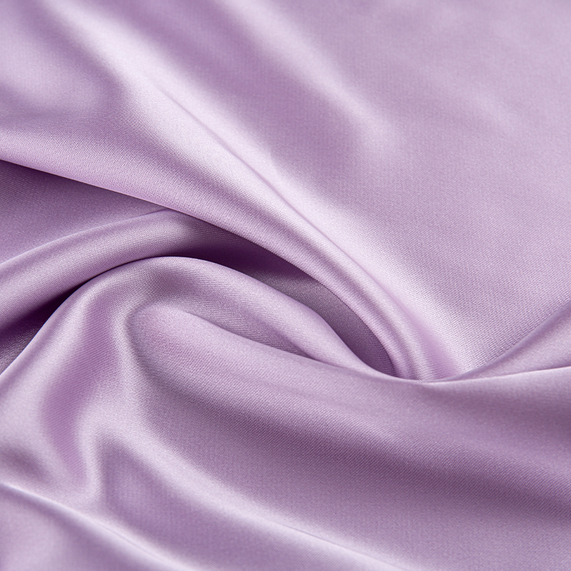 HY323 Koyu Mor 180GSM atkı elastik saten Giyim, elbiseler, üst düzey iç çamaşırı için Polyester kumaş
